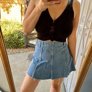 Liz claiborne mini jean skirt